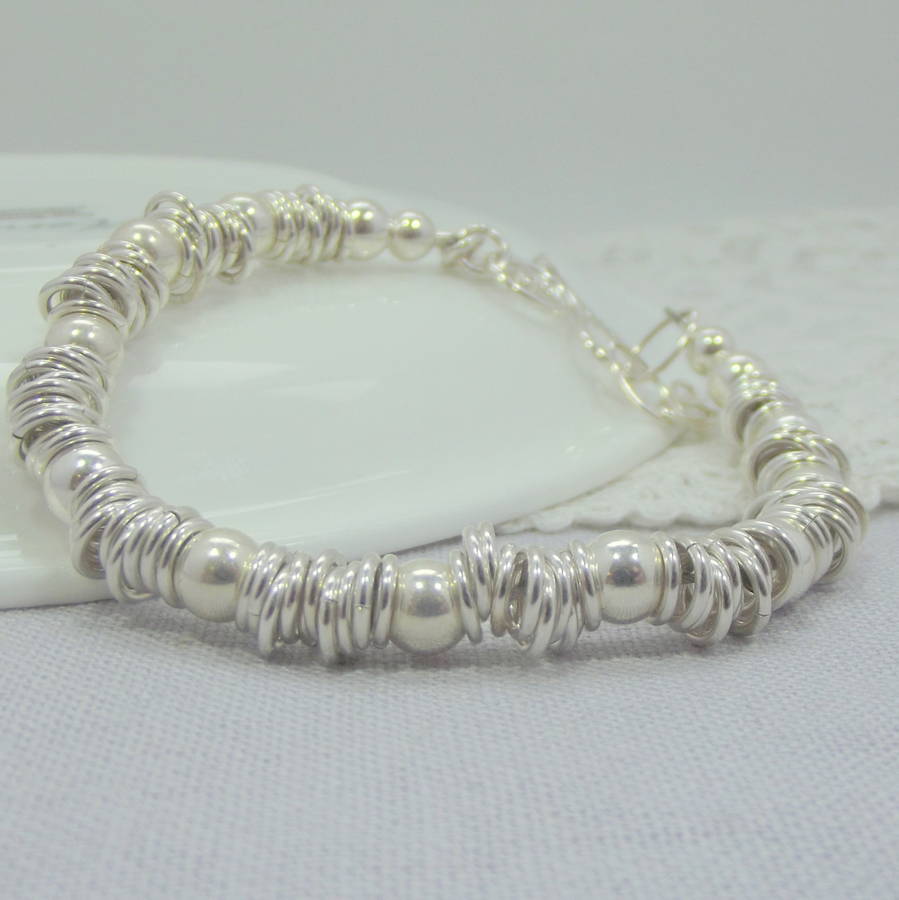 sterling silver rings bracelet by lucy kemp silver jewellery ...