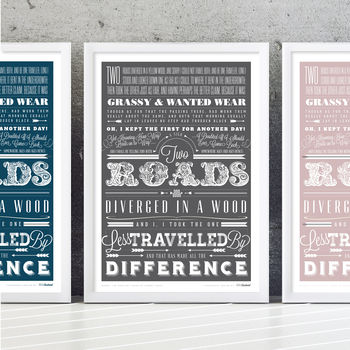 'A Road Less Travelled' University Student Gift Print, 2 of 4