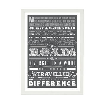 'A Road Less Travelled' University Student Gift Print, 3 of 4