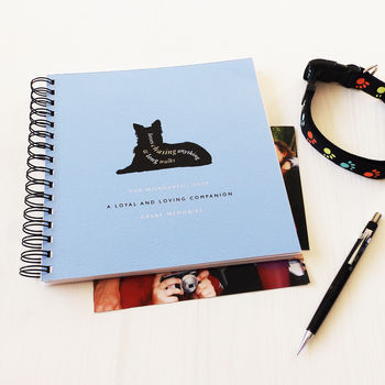 Personalised Border Collie Lover's Book Or Album, 6 of 10