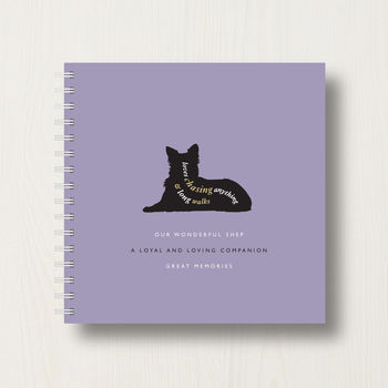 Personalised Border Collie Lover's Book Or Album, 9 of 10