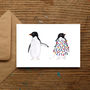 Festive Penguins Christmas Cards, thumbnail 2 of 2