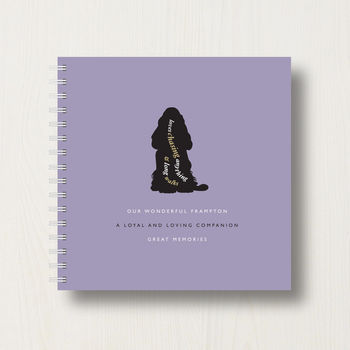 Personalised Cocker Spaniel Lover's Book Or Album, 10 of 10