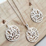 Sterling Silver Forest Circle Jewellery Set, thumbnail 1 of 5