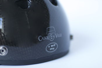 Black Twill Cap Cycle Helmet And Cover Unisex, 6 of 6