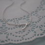 Personalised Sterling Silver Wishbone Necklace, thumbnail 2 of 8