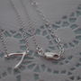 Personalised Sterling Silver Wishbone Necklace, thumbnail 7 of 8