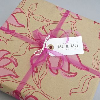 'Mr And Mrs' Wedding Guest Book ~ Boxed, 5 of 6