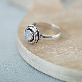 Friendship Knot Moonstone Ring, 2 of 8