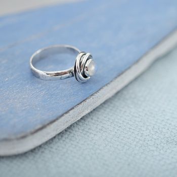 Friendship Knot Moonstone Ring, 4 of 8