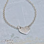 Girls Personalised Silver Heart Necklace, thumbnail 1 of 6