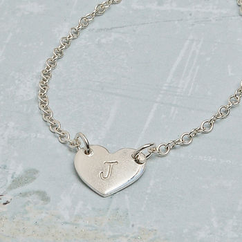 Girls Personalised Silver Heart Necklace, 3 of 6