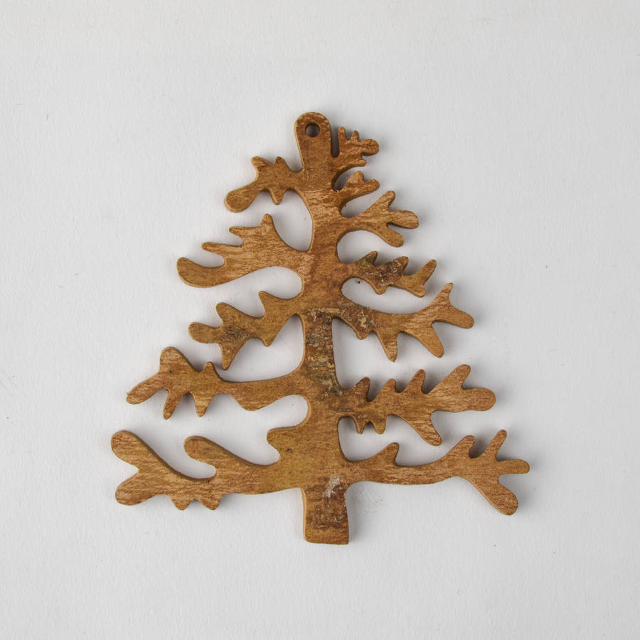 aromatic cinnamon wood christmas tree decoration by nom living