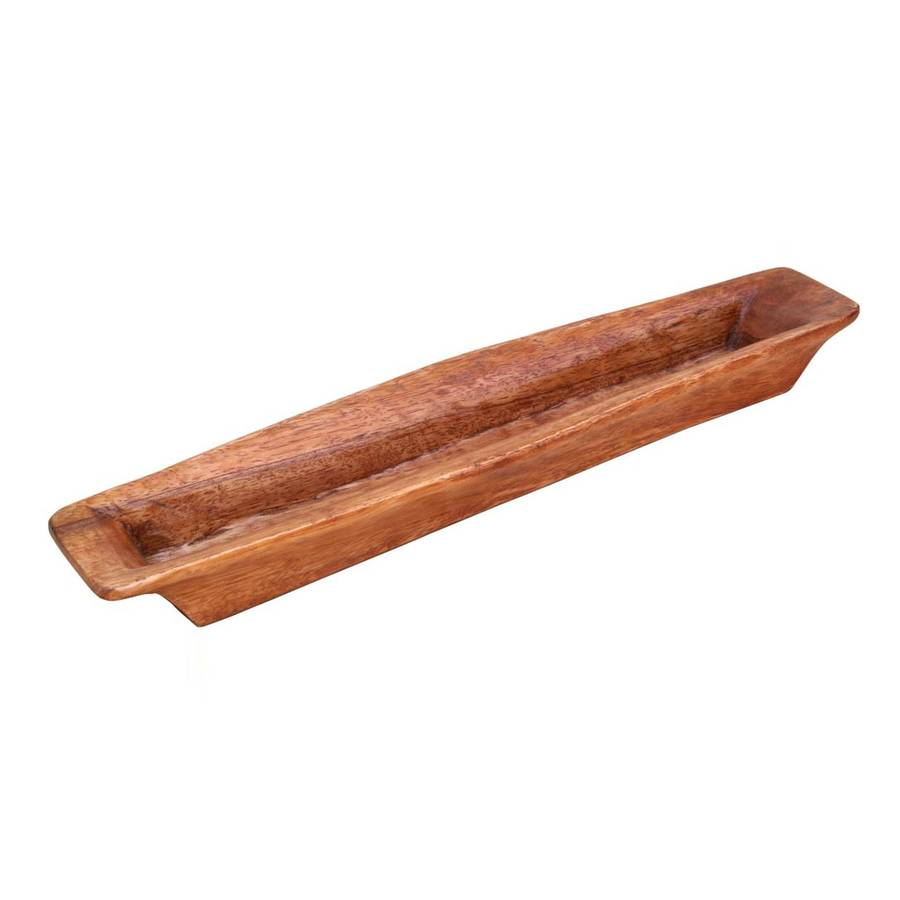 long wooden bowl by quina & cantuta