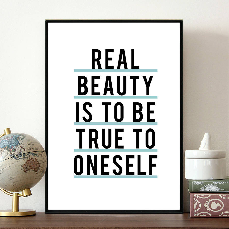 'Be True To Oneself' Inspirational Quote, 1 of 2