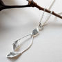 Sterling Silver Falling Leaves Necklace, thumbnail 1 of 5