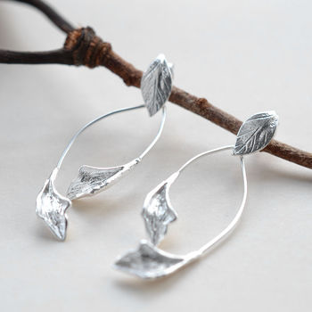 Silver Falling Leaves Jewellery Set, 3 of 5