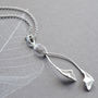 Silver Falling Leaves Jewellery Set, thumbnail 2 of 5