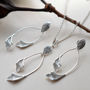Silver Falling Leaves Jewellery Set, thumbnail 1 of 5