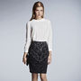 Lace Print Skirt, thumbnail 1 of 4
