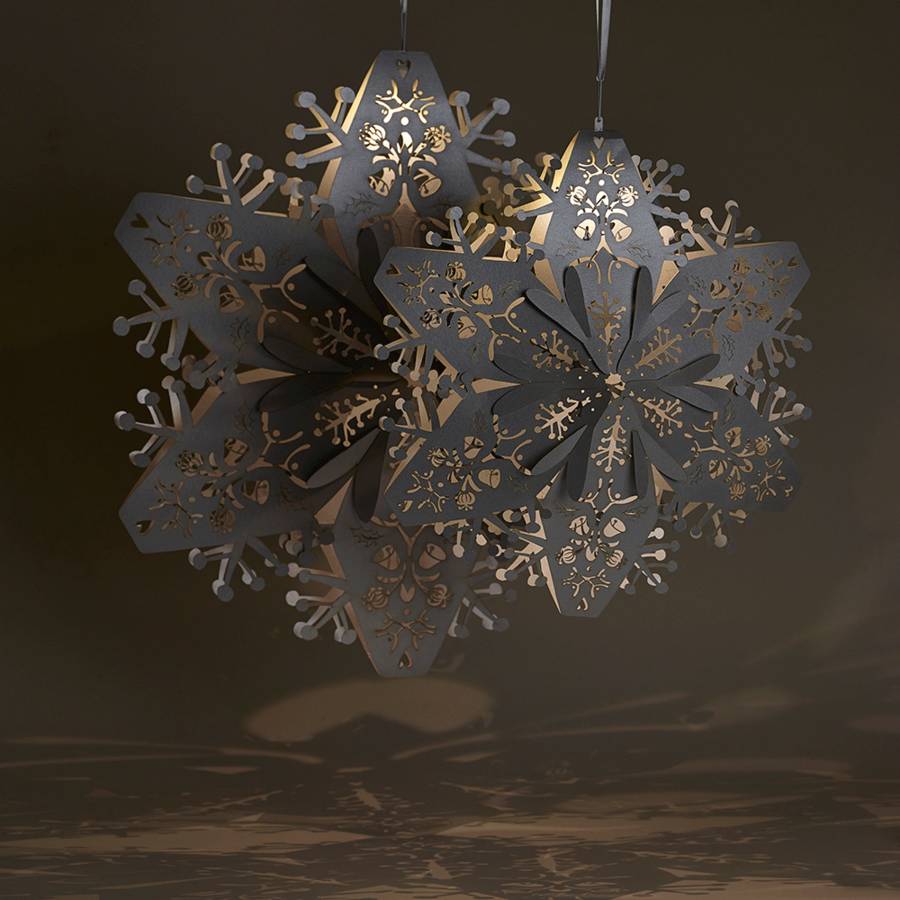 3 D Snowflake Lanterns By The Hanging Lantern Company