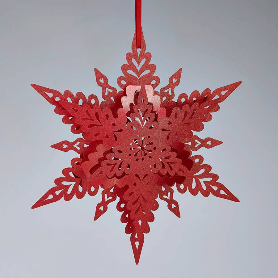 Deco Snowflake Lanterns By The Hanging Lantern Company