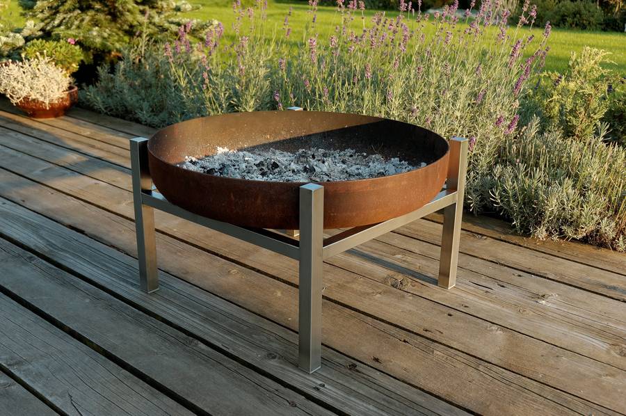 Steel Crate Fire Pit By Arpe Studio Uk, Tall Fire Pit