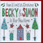 Personalised 1st Christmas In Your New Home Card, thumbnail 1 of 1