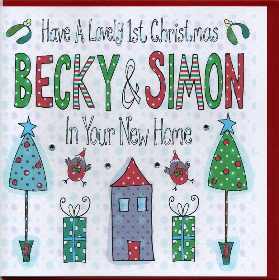 Personalised 1st Christmas In Your New Home Card