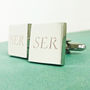 Personalised Cufflinks With Engraved Initials, thumbnail 1 of 2
