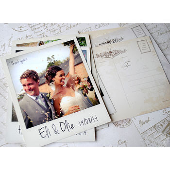 Wedding Instant Photo Thank You Cards With Envelopes, 2 of 7