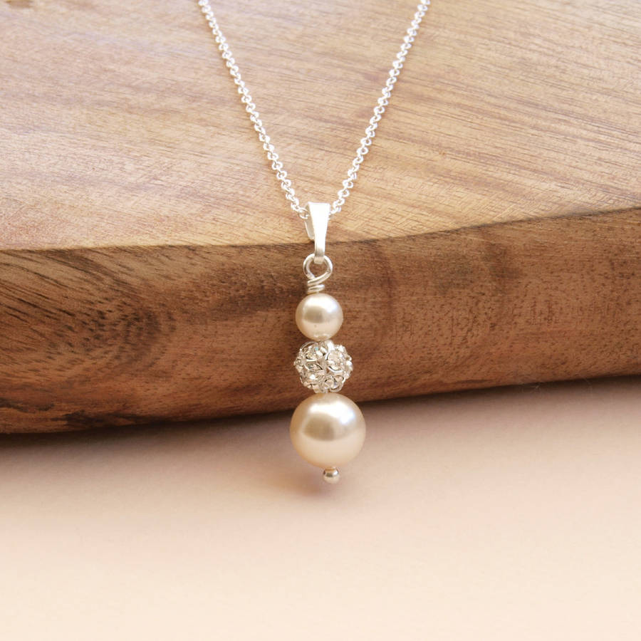ella ivory pearl pendant by jewellery made by me | notonthehighstreet.com