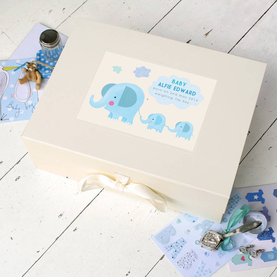 Personalised Baby Keepsake Box By Made by Ellis