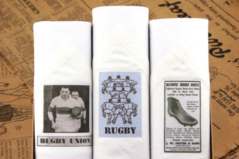 Box of Men's Handkerchiefs: Rugby, 2 of 2