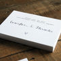 Calligraphy Wedding Save The Date Card Or Magnet, thumbnail 1 of 8