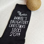 Personalised Obligatory Christmas Socks, thumbnail 4 of 4
