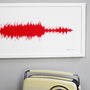 Personalised Your Song Sound Wave Print, thumbnail 3 of 5