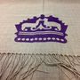 The Alpaca Co. Monogrammed Scarf Natural, thumbnail 6 of 7