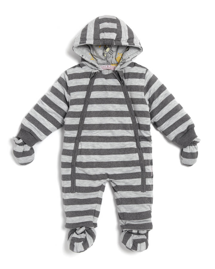 Charcoal And Grey Pram Suit By Lucy & Sam