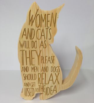 Personalised Wooden Animal Quote Block, 3 of 4