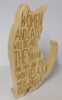 Personalised Wooden Animal Quote Block, 4 of 4