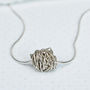 Sterling Silver 'Entwined' Wire Wrapped Bead Necklace, thumbnail 1 of 4
