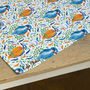 Bright Kingfisher Oragnic Cotton Tea Towel, thumbnail 9 of 9