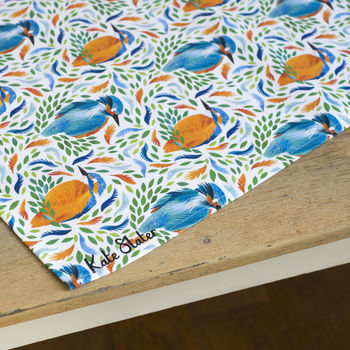 Bright Kingfisher Oragnic Cotton Tea Towel, 9 of 9