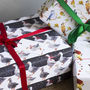 'Christmas Geese' Luxury Recycled Wrapping Paper, thumbnail 3 of 8