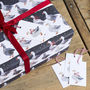 'Christmas Geese' Luxury Recycled Wrapping Paper, thumbnail 2 of 8
