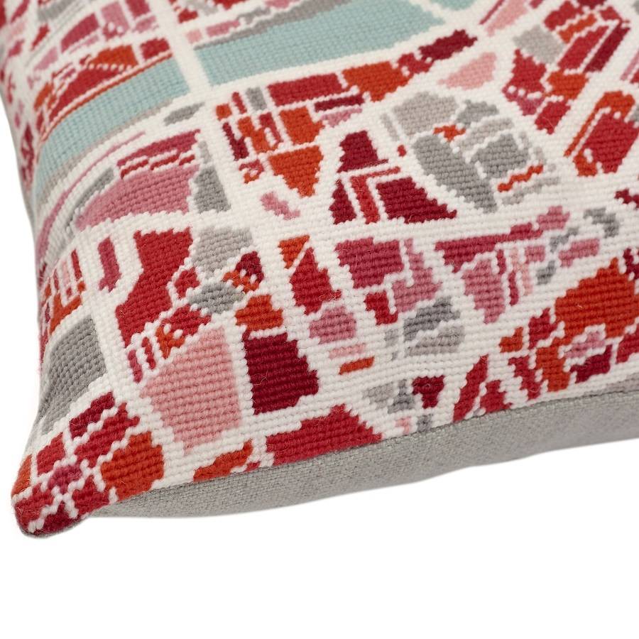 contemporary london light city map tapestry kit by hannah bass