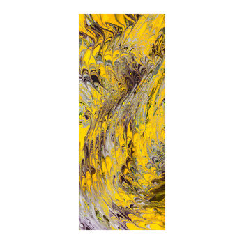 Yellow Jasper Marble Print Wool Silk Scarf, 5 of 5