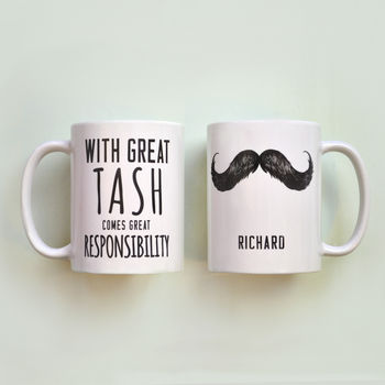 Personalised 'Great Tash' Man Mug, 5 of 5