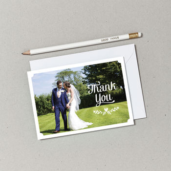 Personalised Wedding Photo Thank You Postcards, 3 of 3